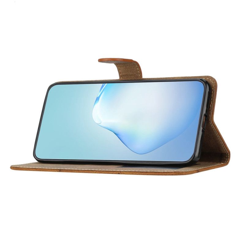 Læder Cover Xiaomi 15 Pro Telefon Etui Linjer Og Striber Med Rem