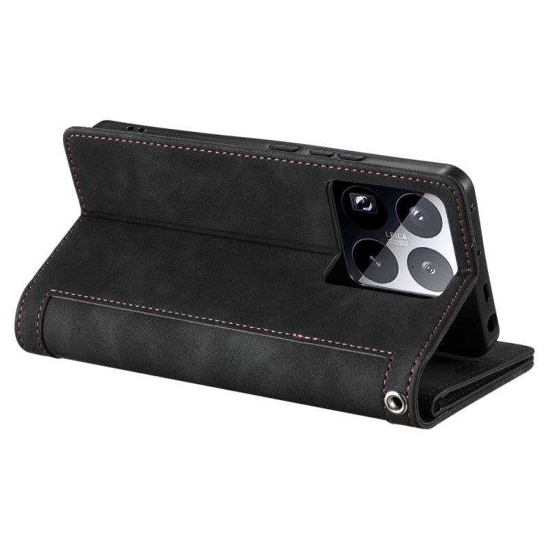 Læder Cover Xiaomi 15 Pro Telefon Etui Pung Med 9 Kortpladser