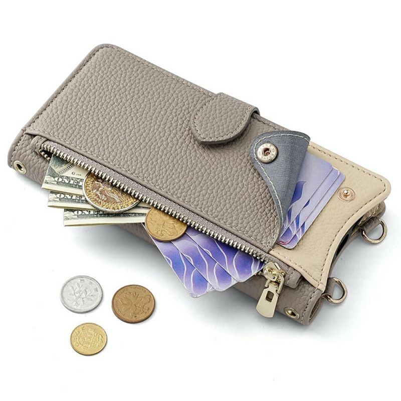 Læder Cover Xiaomi 15 Pro Telefon Etui Pung Og Kæde