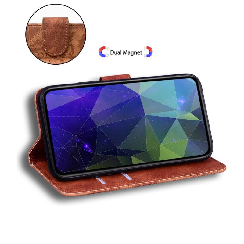 Læder Cover Xiaomi 15 Pro Telefon Etui Tigerpoteaftryk