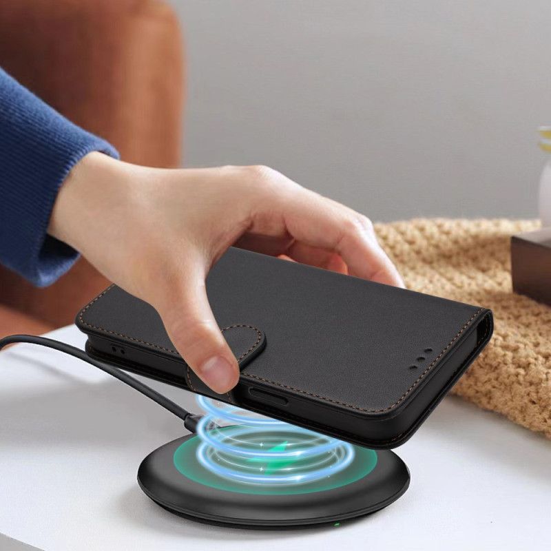 Flip Cover Google Pixel 10a Ensfarvet Kunstlæder Med Rem