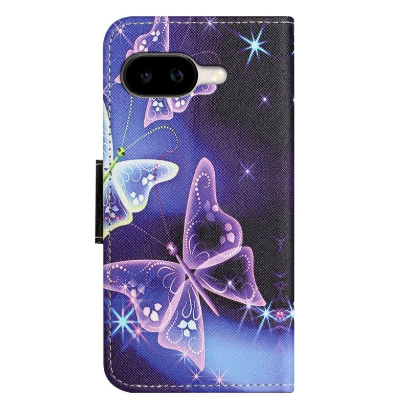 Flip Cover Google Pixel 10a Glitrende Sommerfugle