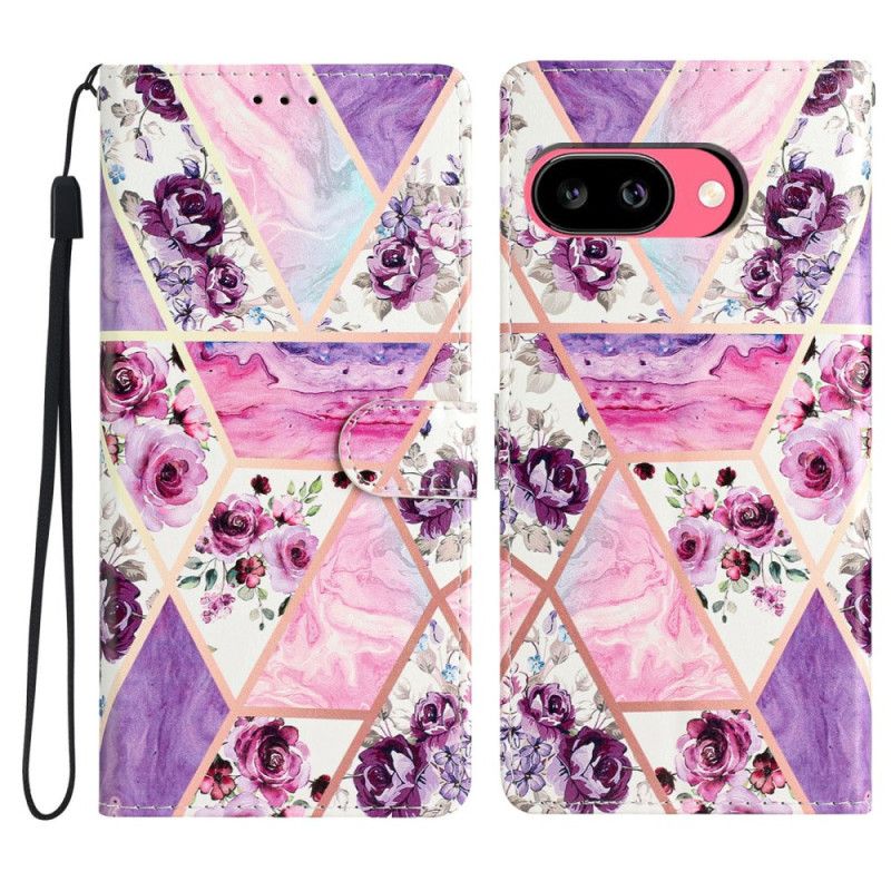 Flip Cover Google Pixel 10a Lilla Blomster