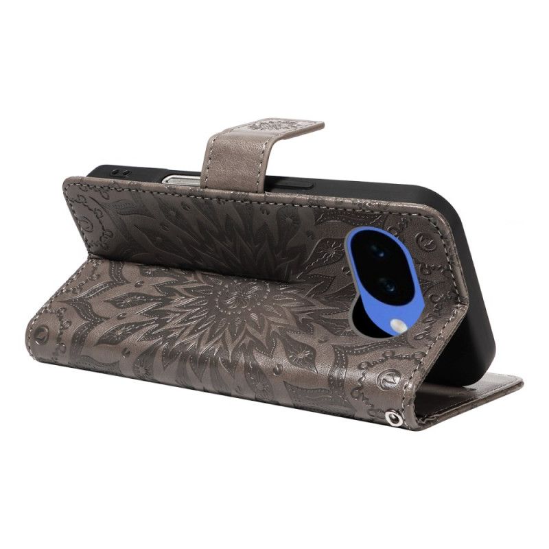 Flip Cover Google Pixel 10a Solsikkemønster