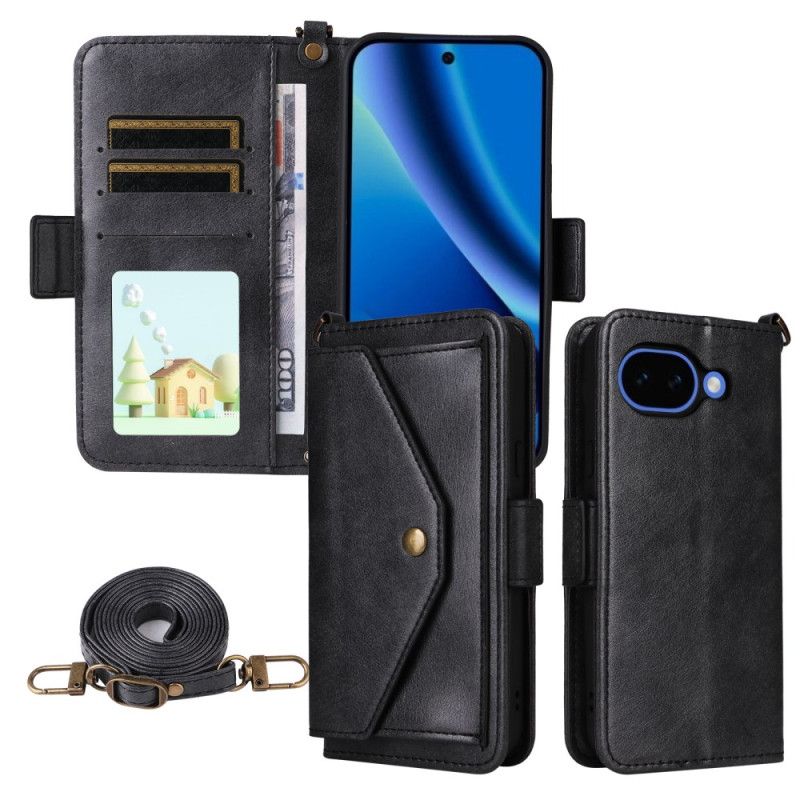 Flip Cover Google Pixel 10a Vintage Pung Og Skulderrem