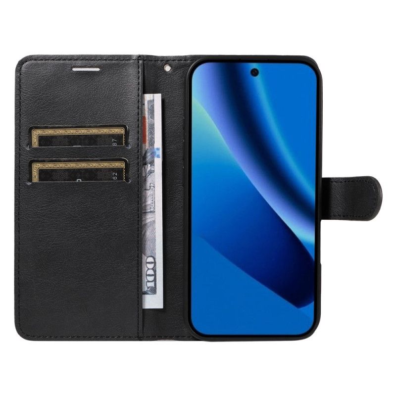 Flip Cover Til Google Pixel 10a Ensfarvet Lædereffekt