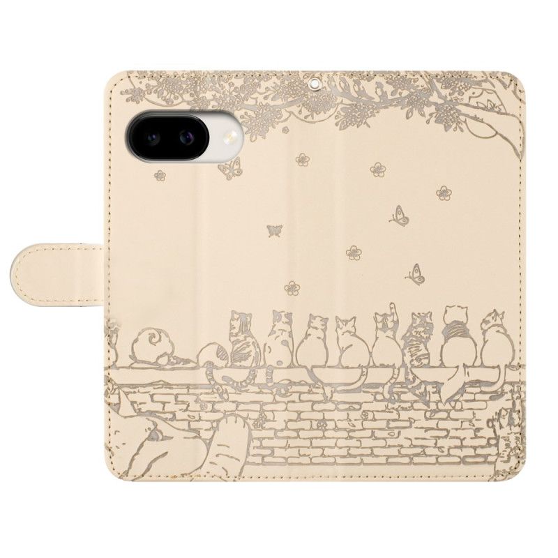 Flip Cover Til Google Pixel 10a Kattemønster