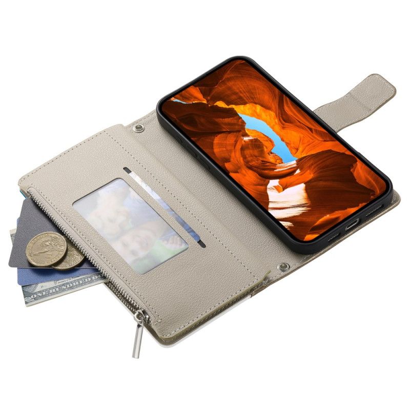 Flip Cover Til Google Pixel 10a Tofarvet Pung Med Stropper