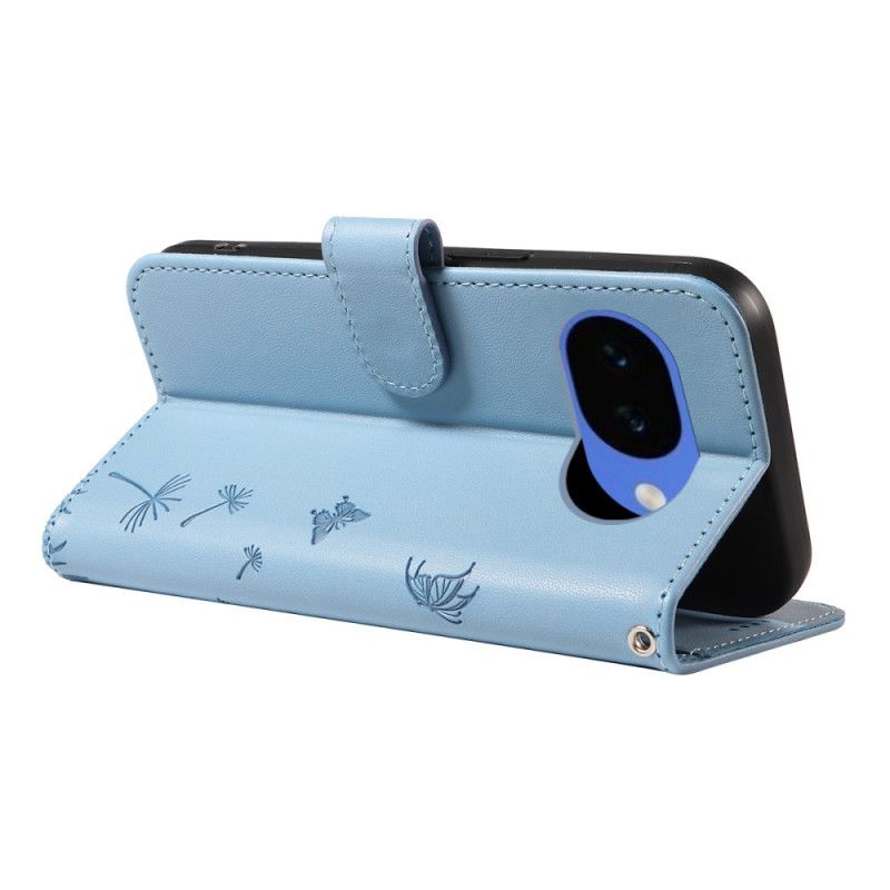 Læder Cover Google Pixel 10a Mælkebøttemønster