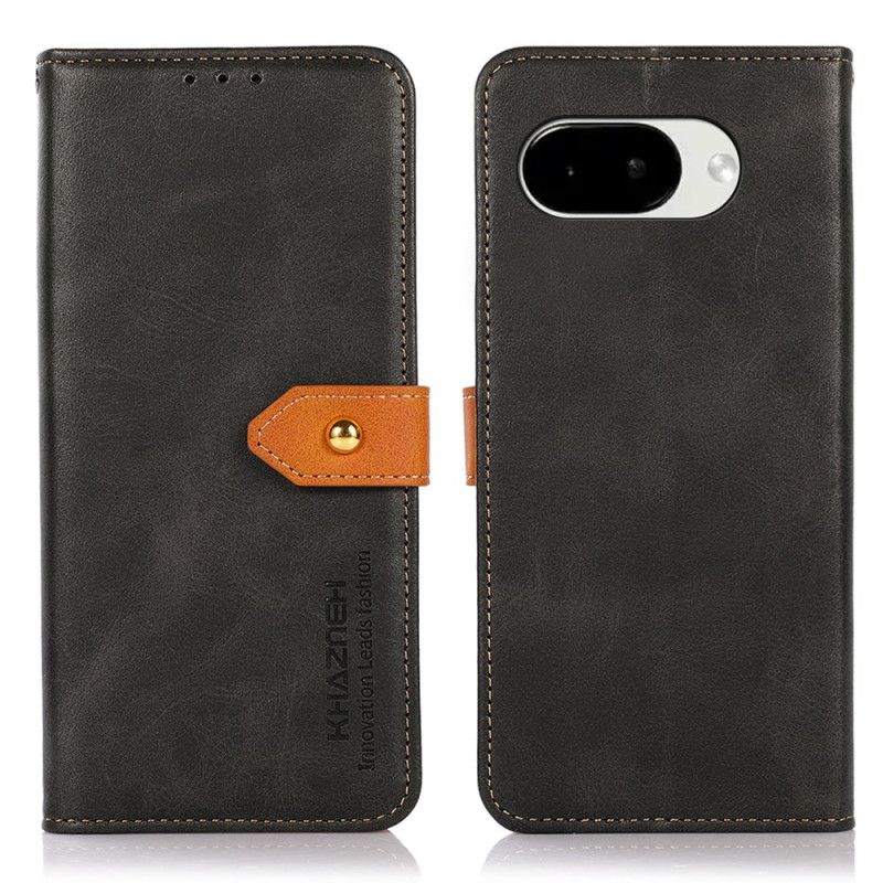 Læder Cover Google Pixel 10a Telefon Etui Guldlås Khazneh