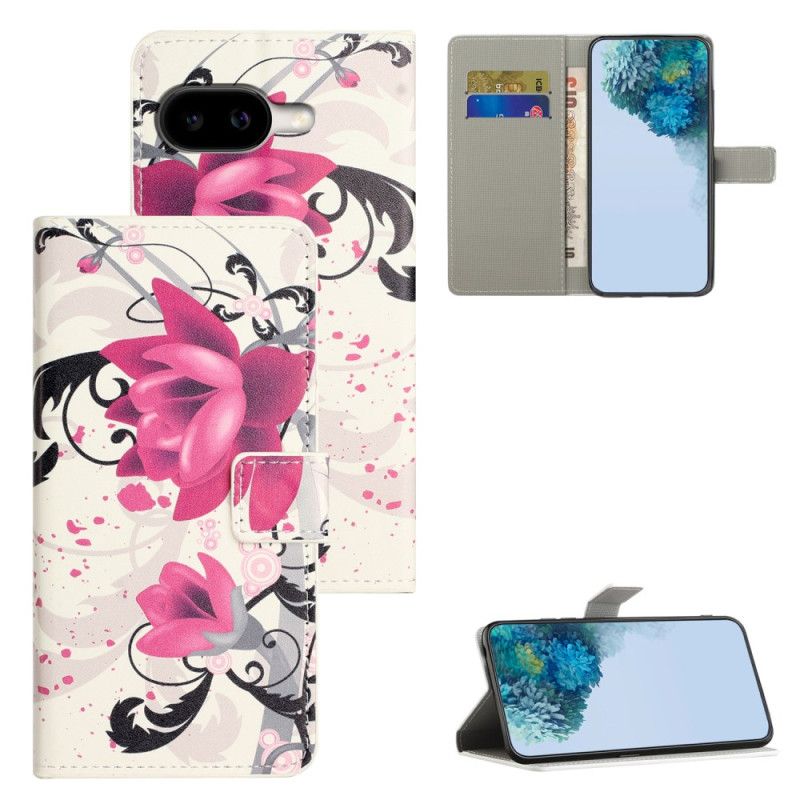 Læder Cover Google Pixel 10a Telefon Etui Lotus