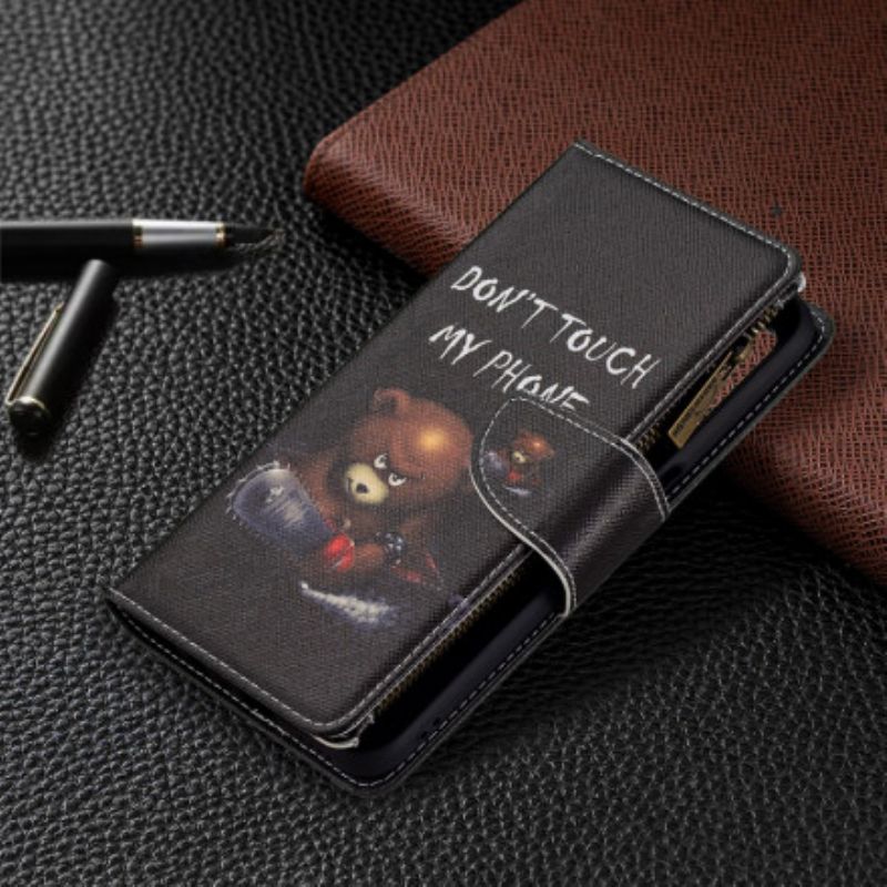 Flip Cover Realme 8 5g Lommebjørn Med Lynlås