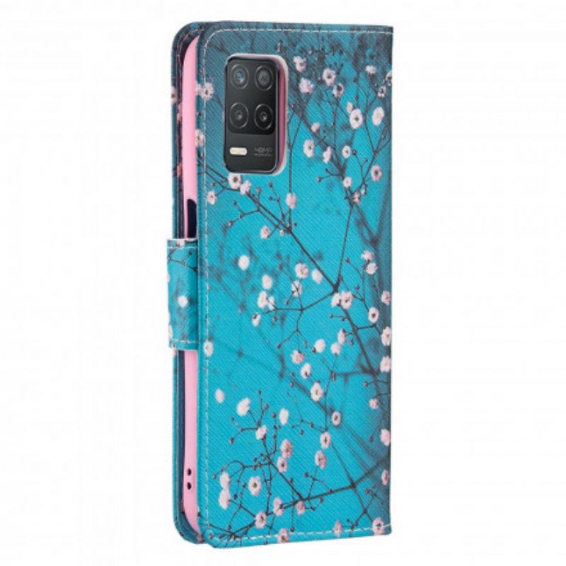 Flip Cover Til Realme 8 5g Blomstrende Gren