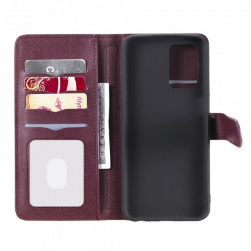 Læder Cover Realme 8 5g Telefon Etui Multi-funktion 10 Kortholder