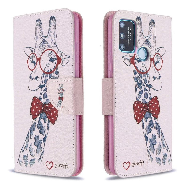 Flip Cover Honor 9A Mobilcover Nørd Giraf