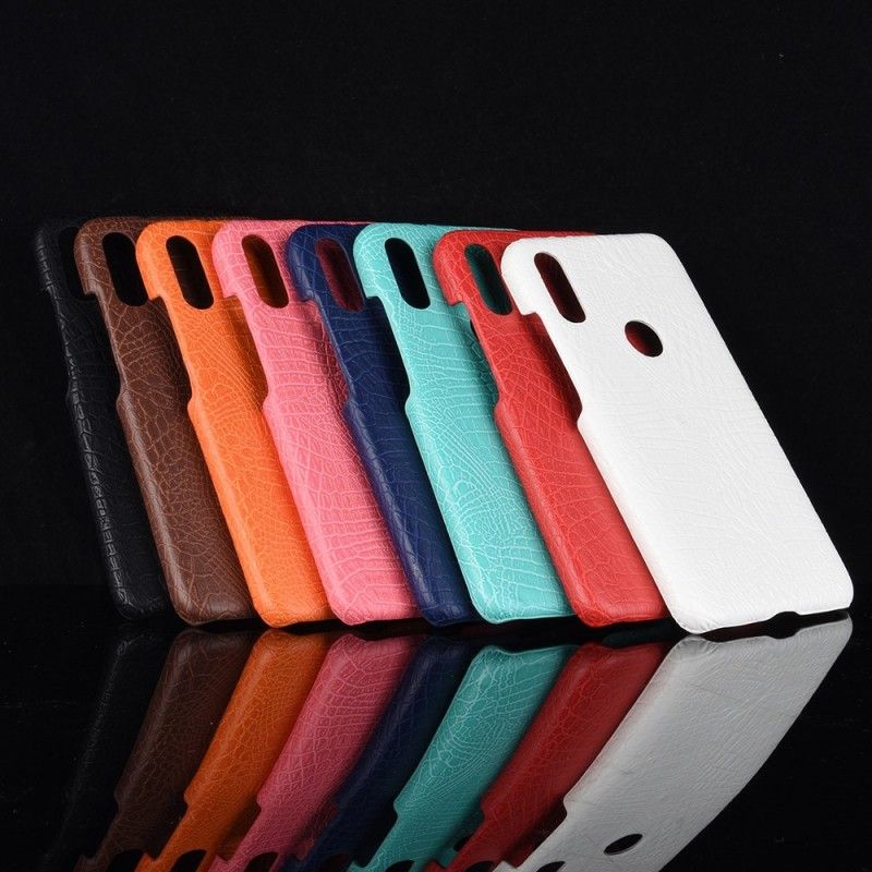 Cover Xiaomi Redmi Note 7 Sort Krokodillehudeffekt