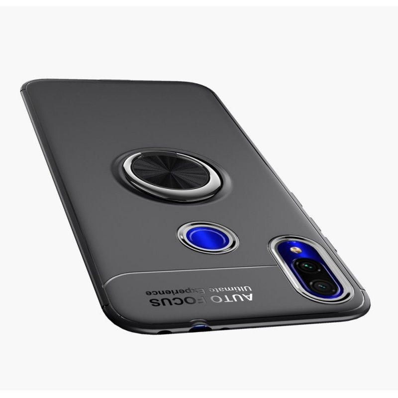 Cover Xiaomi Redmi Note 7 Sort Roterende Ring