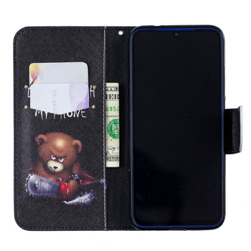 Flip Cover Xiaomi Redmi Note 7 Mobilcover Farlig Bjørn