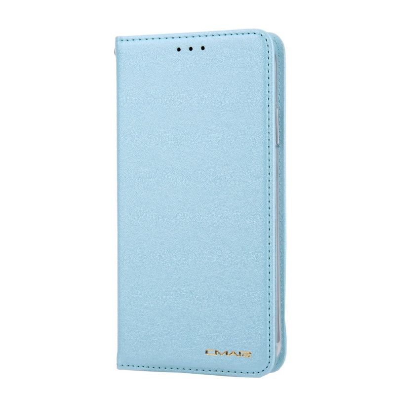 Læder Cover iPhone 11 Pro Max Golden Silke Tekstur Læder Effekt Beskyttelse