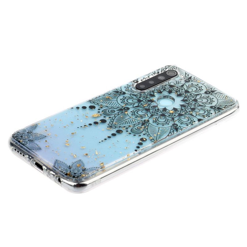 Cover for Xiaomi Redmi Note 8 Gennemsigtig Grå Mandala