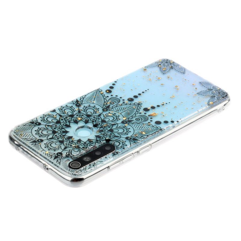 Cover for Xiaomi Redmi Note 8 Gennemsigtig Grå Mandala