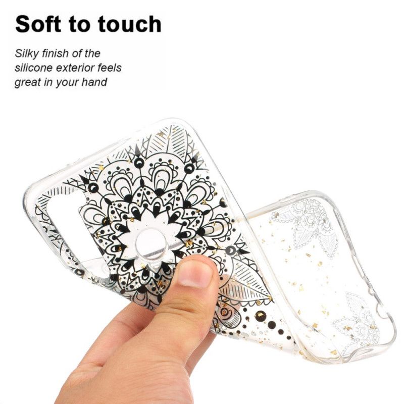 Cover for Xiaomi Redmi Note 8 Gennemsigtig Grå Mandala