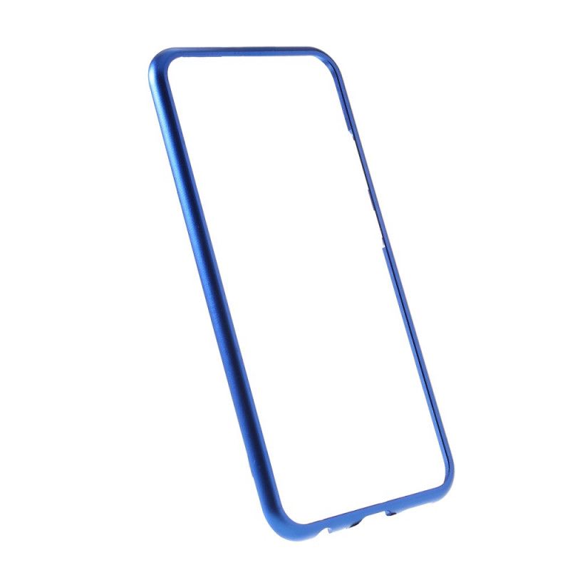 Cover Xiaomi Redmi Note 8 Sort Metalkanter I Hærdet Glas