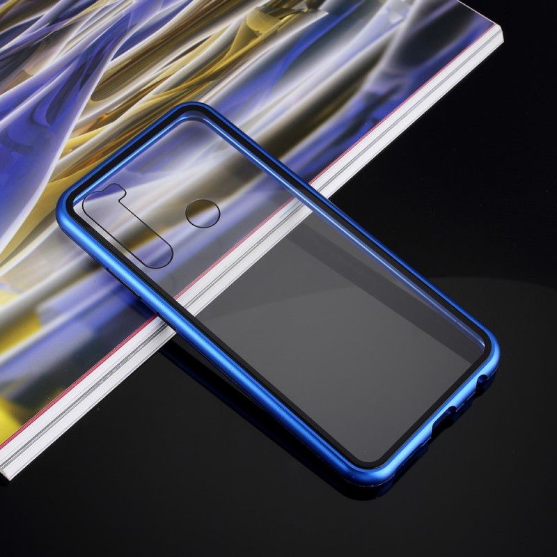 Cover Xiaomi Redmi Note 8 Sort Metalkanter I Hærdet Glas