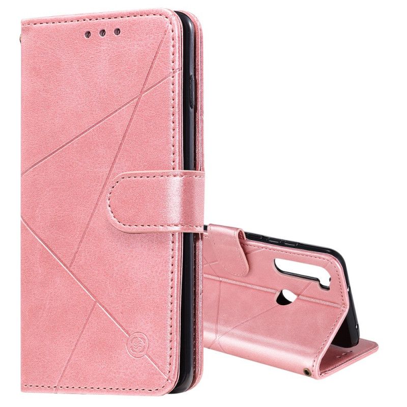 Flip Cover Læder for Xiaomi Redmi Note 8 Rød Diamant Imiteret Læder