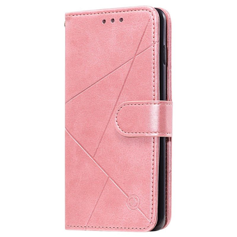 Flip Cover Læder for Xiaomi Redmi Note 8 Rød Diamant Imiteret Læder