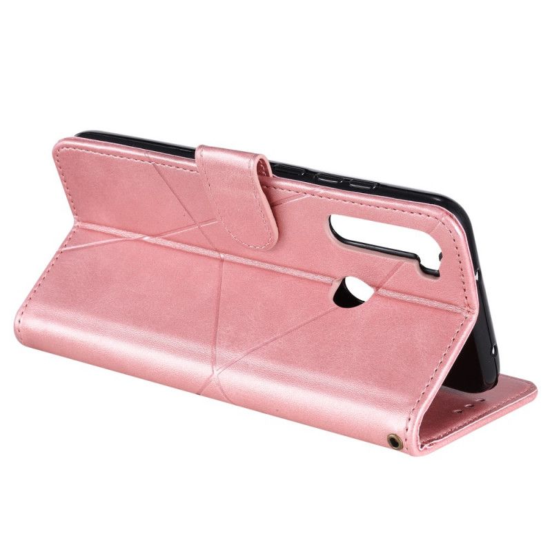 Flip Cover Læder for Xiaomi Redmi Note 8 Rød Diamant Imiteret Læder