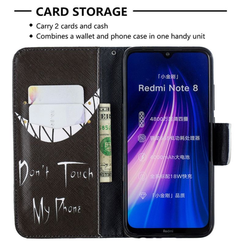 Flip Cover Læder Xiaomi Redmi Note 8 Djævelens Telefon Original