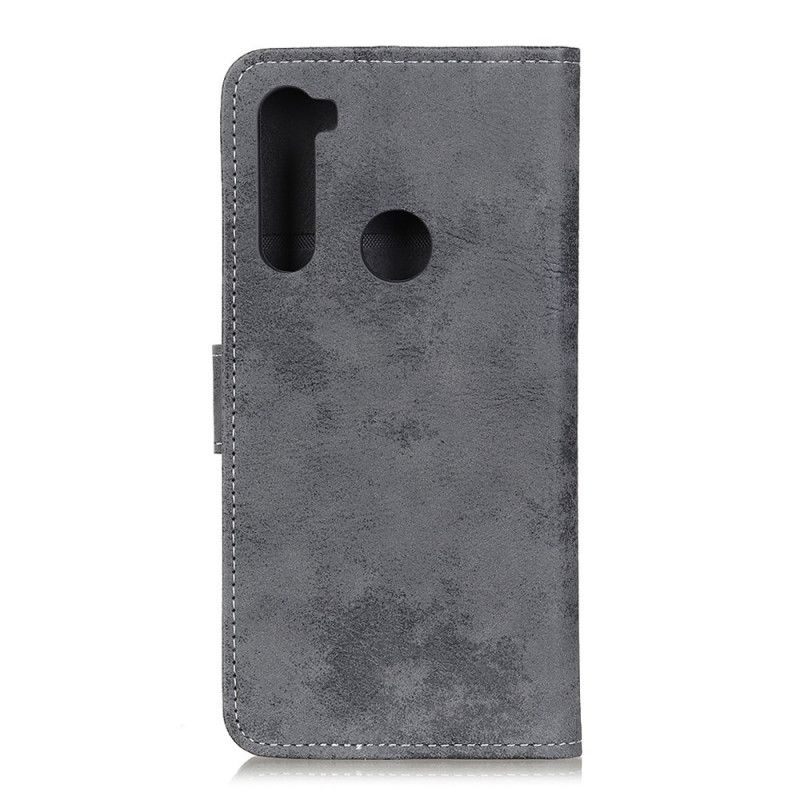 Flip Cover Xiaomi Redmi Note 8 Beige Vintage Kunstlæder