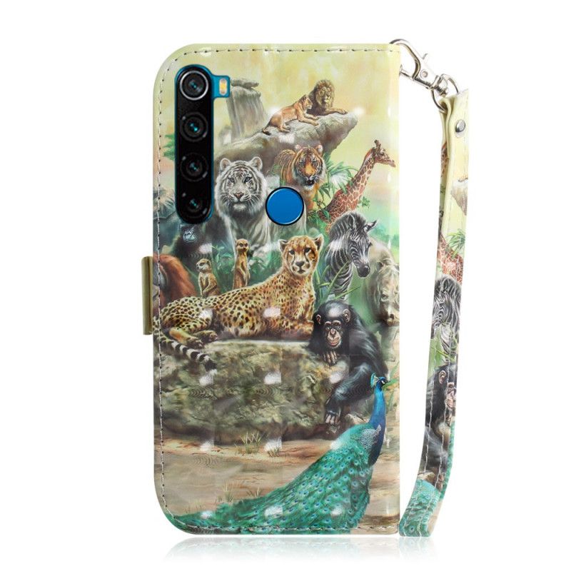 Flip Cover Xiaomi Redmi Note 8 G-Streng Safari Dyr