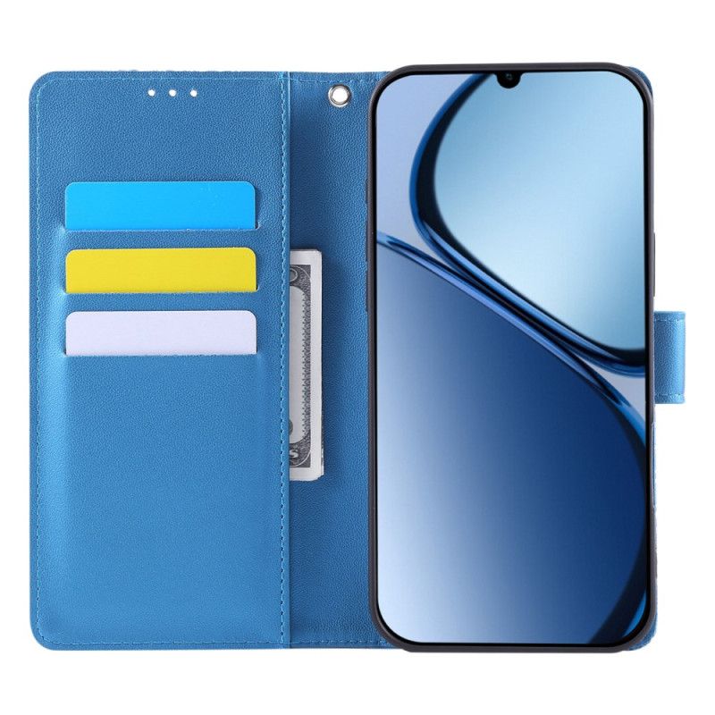 Flip Cover Realme C63 Blomsterblonde