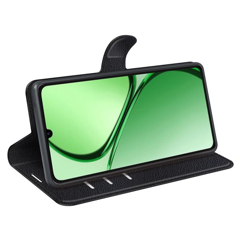 Flip Cover Realme C63 Klassisk Litchi-kunstlæder