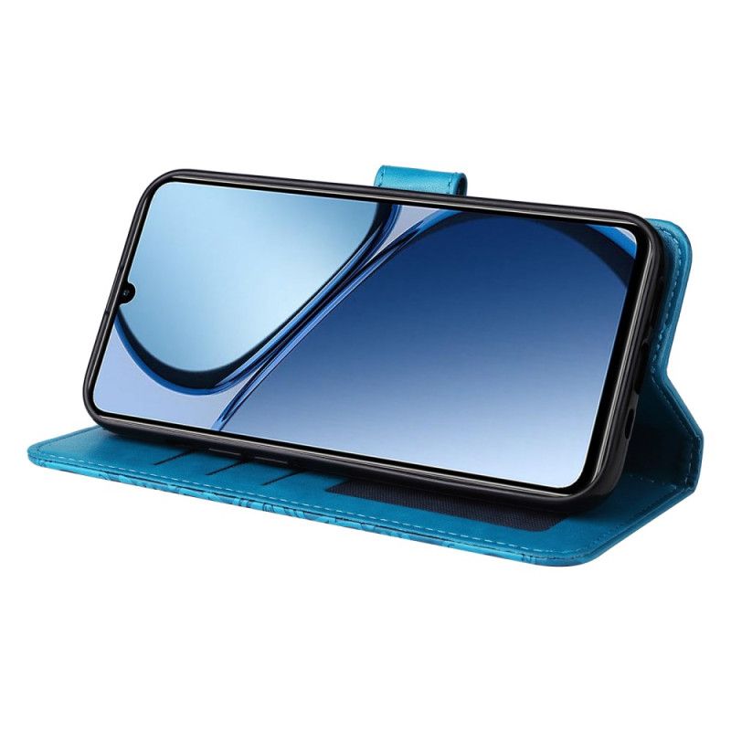 Flip Cover Realme C63 Solsikkemønster