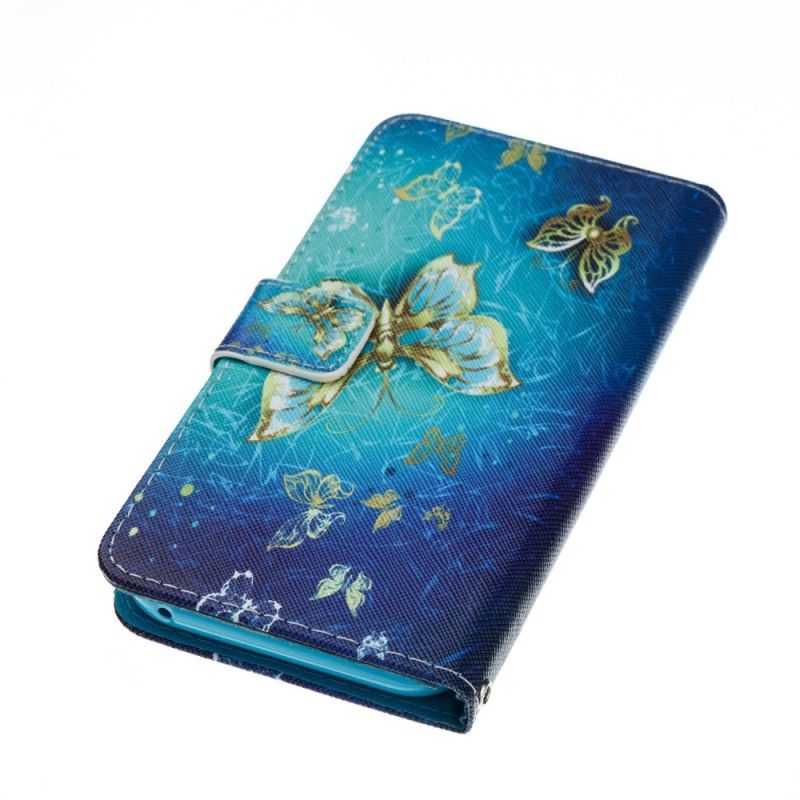 Flip Cover Samsung Galaxy A5 2017 Gyldne Sommerfugle