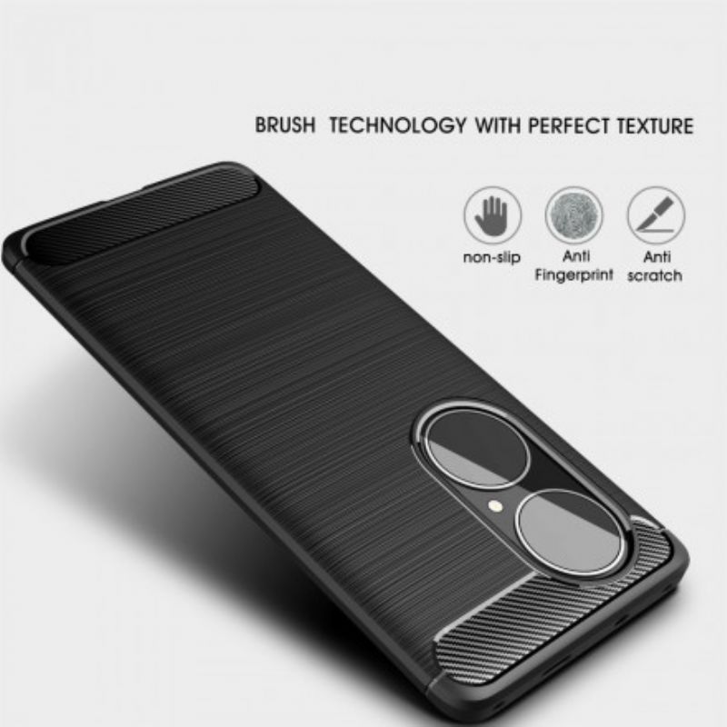 Cover Til Huawei P50 Pro Børstet Kulfiber