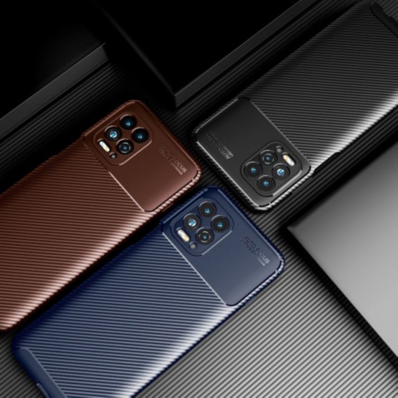 Cover Moto G100 Fleksibel Kulfibertekstur