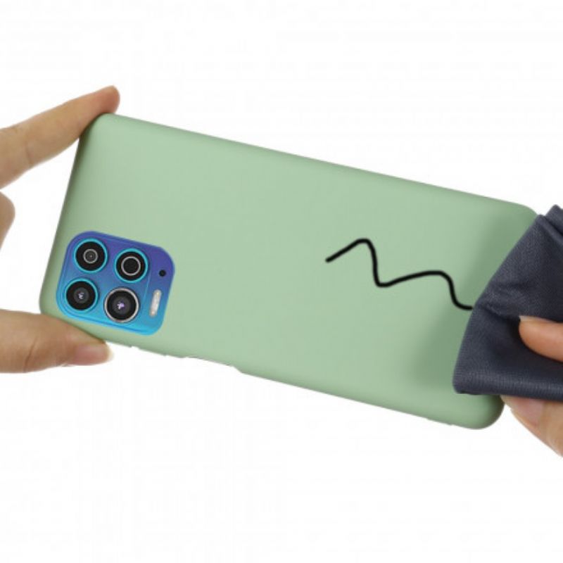 Cover Moto G100 Flydende Silikone Med Snor
