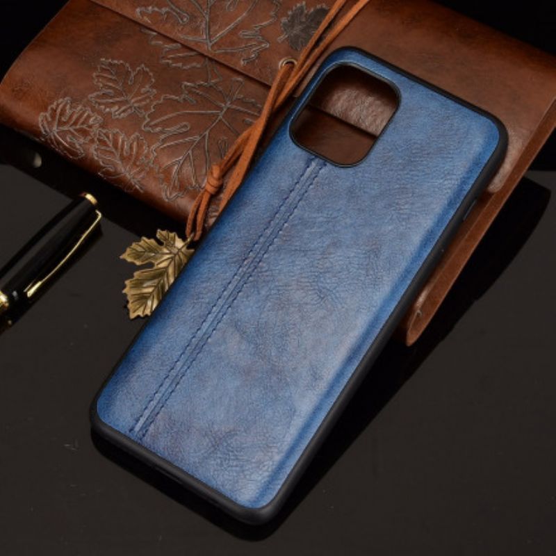 Cover Til Moto G100 Couture Lædereffekt