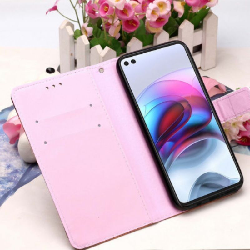 Flip Cover Moto G100 Panda Galaxy