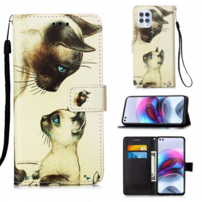 Flip Cover Til Moto G100 Killing Og Strappy Mor