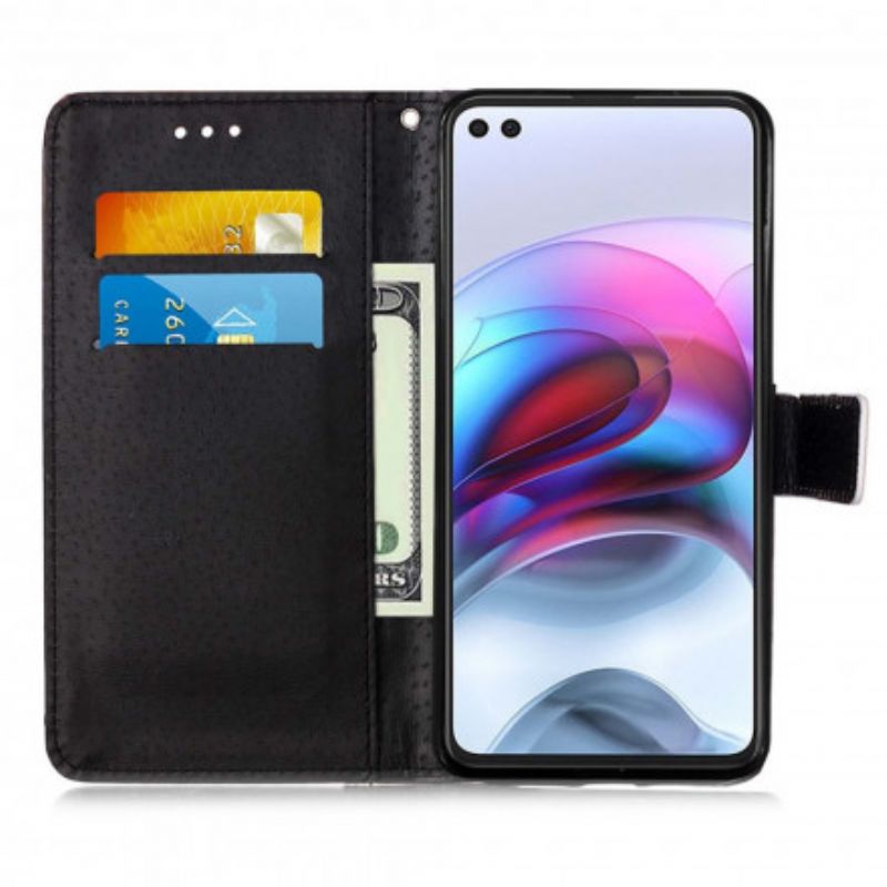 Flip Cover Til Moto G100 Moonlight Cat