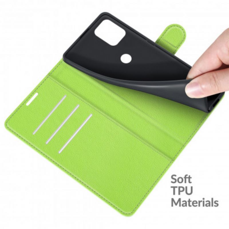 Læder Cover Moto G100 Telefon Etui Klassisk Litchi-effekt