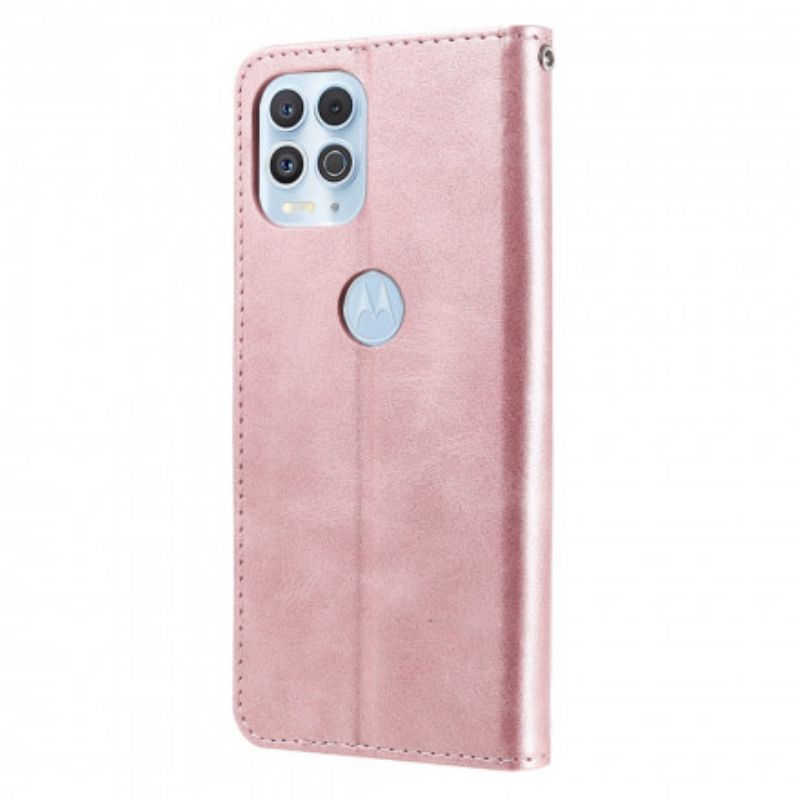 Læder Cover Moto G100 Telefon Etui Møntpung I Lædereffekt