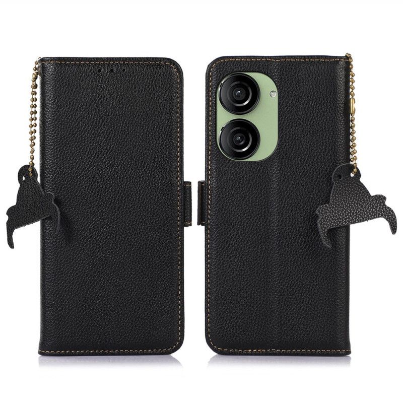 Flip Cover Til Asus Zenfone 10 Rfid-blokerende Læder Khazneh