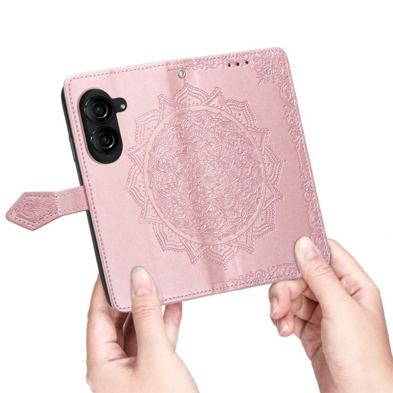 Læder Cover Asus Zenfone 10 Telefon Etui Barok Mandala