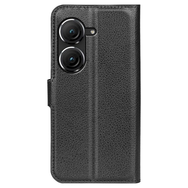 Læder Cover Asus Zenfone 10 Telefon Etui Klassisk Litchi-kunstlæder